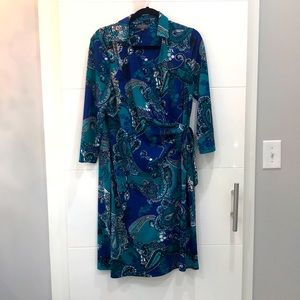 Paisley wrapped dress